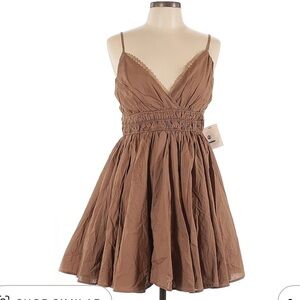 Chic Brown Mini Dress